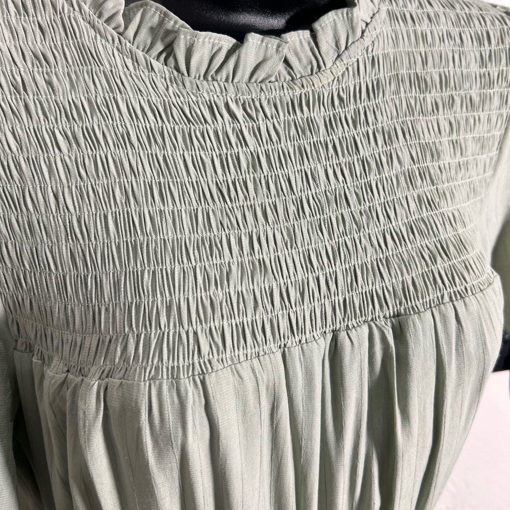Polagram Sage Tiered Dress Maxi Size Small - Picture 2 of 15